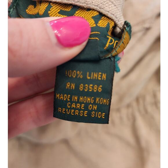 Sierra Trading Post 100% Linen  Jacket SZ XL Classic Casual - Picture 9 of 11